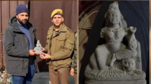 Ancient Durga Idol Recovered from Jhelum River: A Glimpse into Kashmir’s Forgotten Shakta Heritage