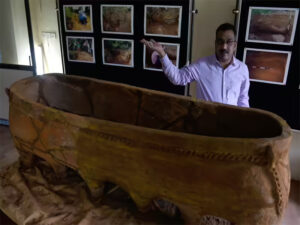 2,300-Year-Old Terracotta Sarcophagus With Twelve Legs Discovered in Pallavaram, Tamil Nadu
